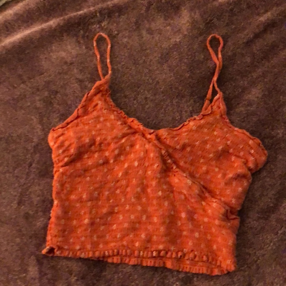 Hollister bright coral top